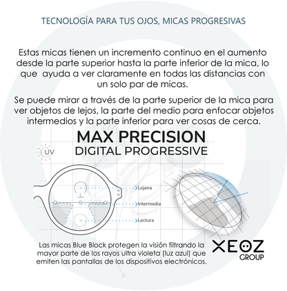1.56 Progressive SHMC Blue-Block Multifocal MAX PRECISION
