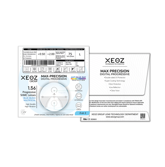 1.56 Progressive SHMC Blue-Block Multifocal MAX PRECISION